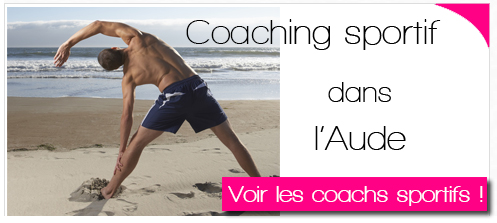 Coachs sportifs à domicile ou en salle de sport en cours collectif ou individuel dans l'Aude