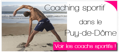 Coachs sportifs à domicile ou en salle de sport en cours collectif ou individuel dans le Puy-de-Dôme