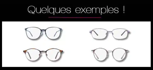 Exemples de paires et montures de lunettes de vue à choisir quand on a un visage triangulaire : triangle bas, triangle inversé ou coeur