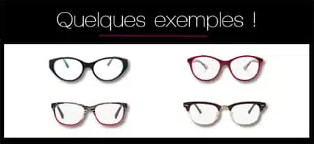Exemples de paires et montures de lunettes de vue à choisir quand on a un visage en forme de triangle haut, poire ou trapèze