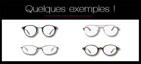 Exemples de paires et montures de lunettes de vue à choisir quand on a un visage losange, hexagonal ou diamant