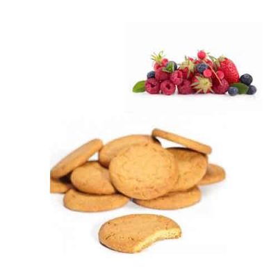 Produit de régime protéiné : biscuits hyperprotéinés Fruits Rouges