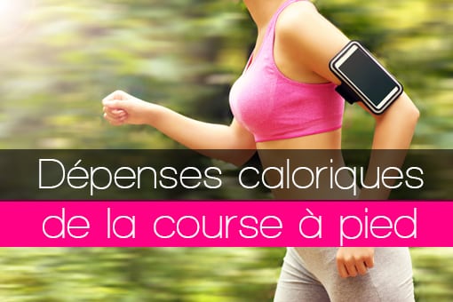 Dépenses énergétiques caloriques en calories consommées pour la course à pied, le Running, le jogging ou le footing