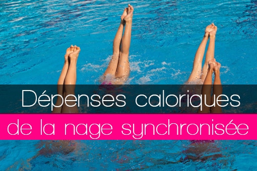 Dépenses énergétiques caloriques en calories consommées pour la nage ou natation synchronisée