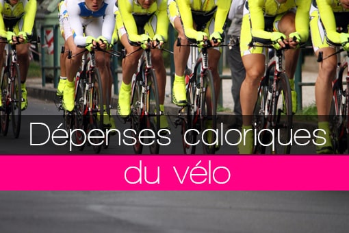 Dépenses énergétiques caloriques en calories consommées pour le vélo (cyclisme et bicyclette)