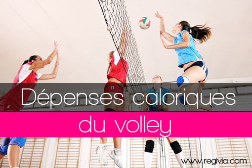 Dépenses énergétiques caloriques en calories consommées pour le volley-ball