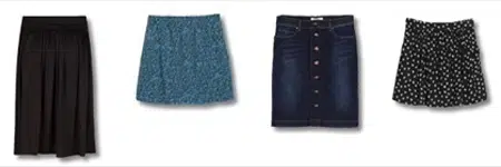 Mejores faldas, cómo elegir, cuerpo tipo pera, forma triángulo Mejores faldas, cómo elegir, cuerpo tipo pera, forma triángulo
