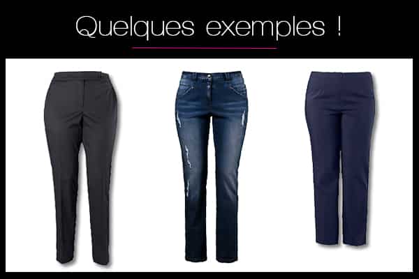 Exemples de jeans, pantalons, combi-shorts à porter quand on est ronde
