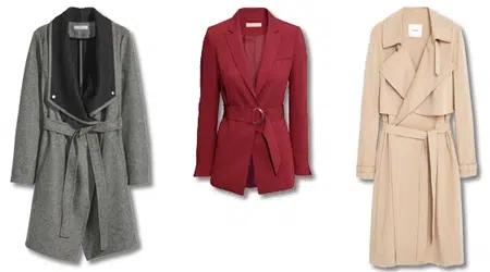 Exemples de manteaux et de vestes à porter quand on a du ventre Exemples de manteaux et de vestes à porter quand on a du ventre
