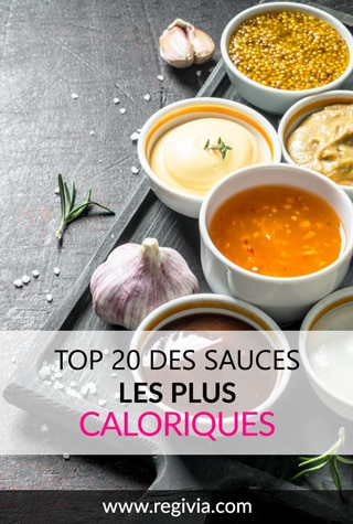 Top 20 des sauces les plus riches en calories