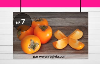 Top 7 des fruits les plus caloriques : le kaki